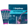 DripDrop Berry Electrolyte Powder, 8 oz sticks, 32 count - EYEJ
