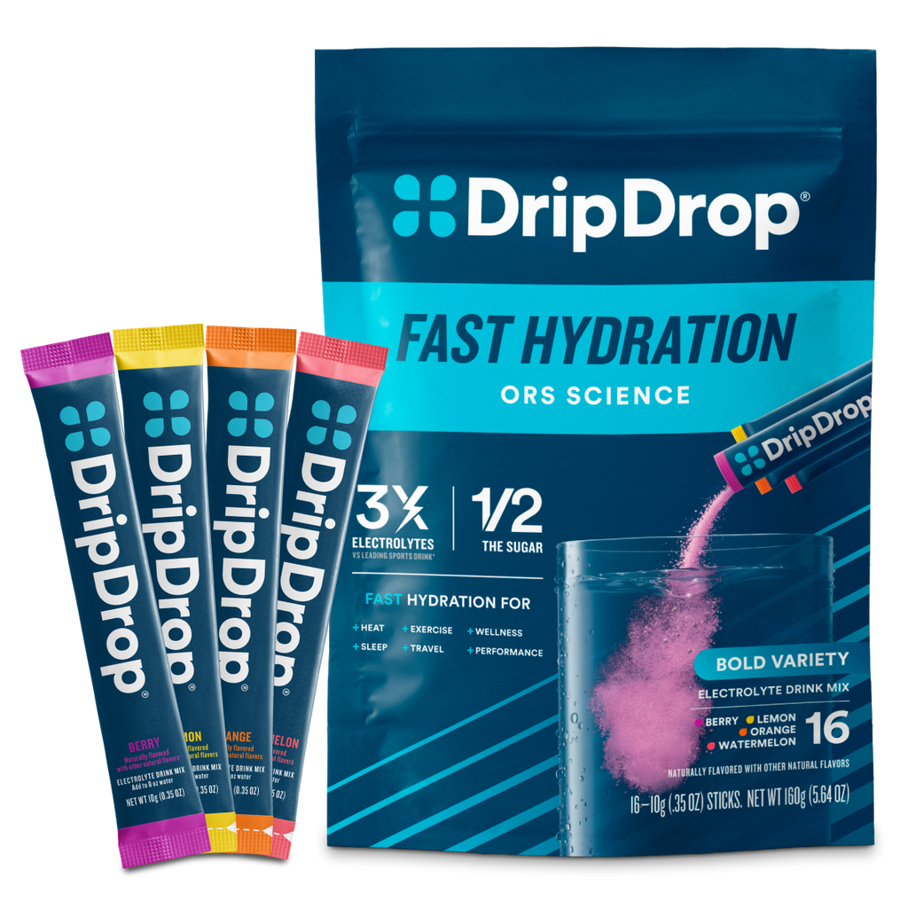DripDrop Bold Variety Pack Electrolyte Powder, 8 oz sticks, 16 count - W784