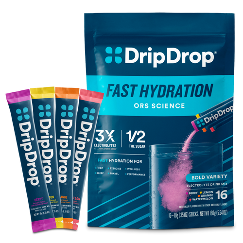DripDrop Bold Variety Pack Electrolyte Powder, 8 oz sticks, 16 count - W784