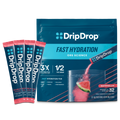 DripDrop Watermelon Electrolyte Powder, 8 oz sticks, 32 count - IE7K