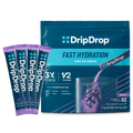 DripDrop Grape Electrolyte Powder, 8 oz sticks, 32 count - HQWD