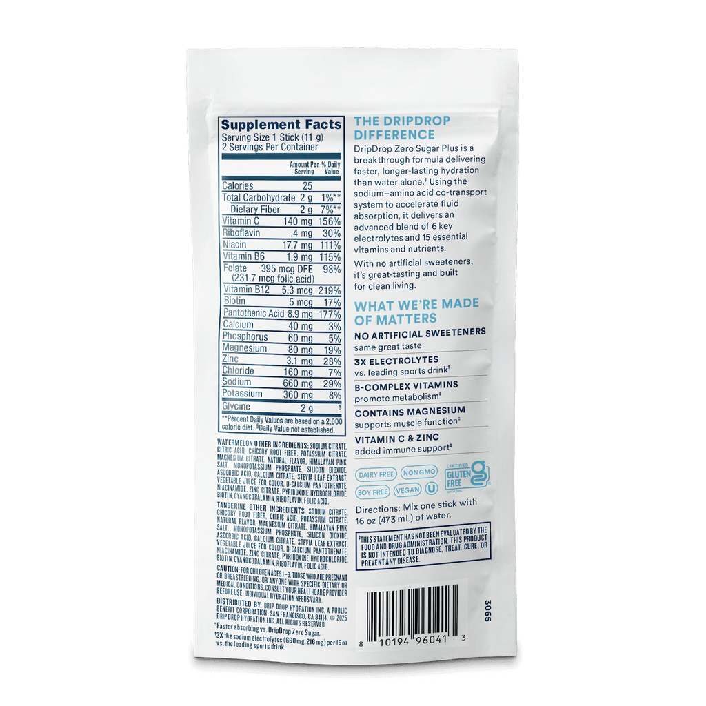 DripDrop Zero Sugar Plus 2-Stick Sample Pack - JSCD