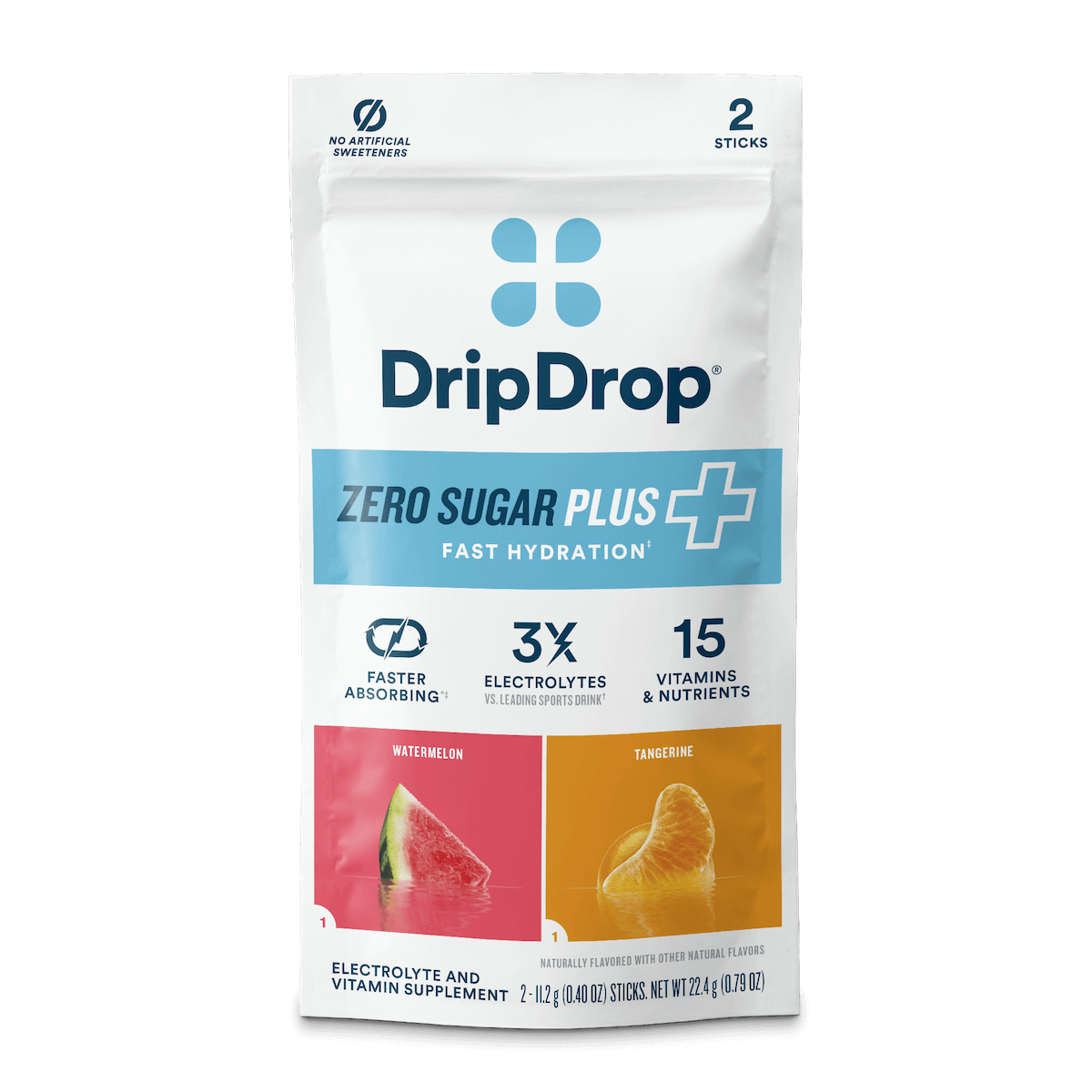 DripDrop Zero Sugar Plus 2-Stick Sample Pack - V9W5