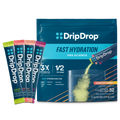 DripDrop Sunburst Variety Pack Electrolyte Powder, 8 oz sticks, 32 count - 2X2A