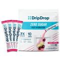 DripDrop Zero Sugar Cherry Limeade Electrolyte Powder, 8 oz sticks, 32 count - X25B