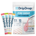 DripDrop Zero Sugar Classic Variety Pack Electrolyte Powder, 8 oz sticks, 16 count - S0HK