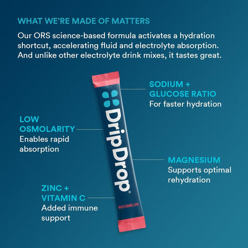 DripDrop Bold Variety Pack Electrolyte Powder, 8 oz sticks, 16 count - W784